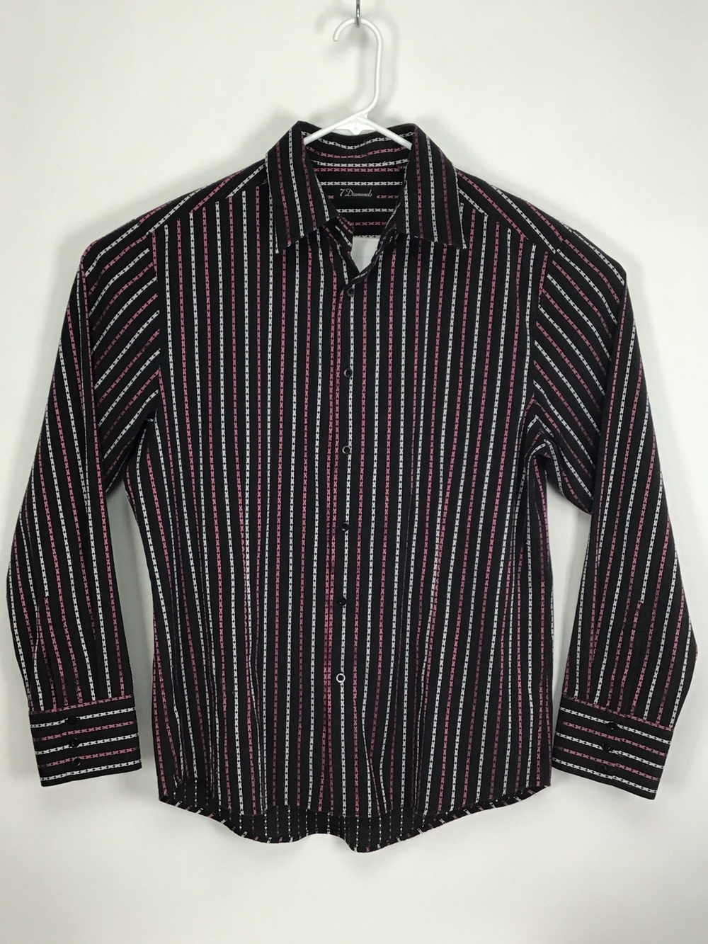 7 Diamonds mens long sleeve button up shirt 2XL